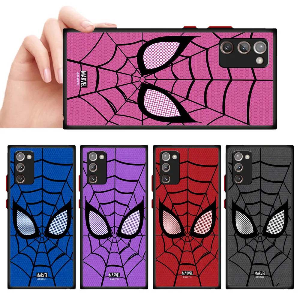 Case for Samsung Galaxy A21s A21s A70 A50 A51 A31 A71 Note 10 Plus A12 Note 20 Ultra Note 9 8 Marvel Sipider man Logo Cover