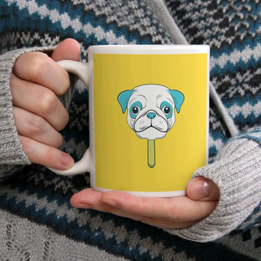 

PugsicleCoffee Mug Tea Cup 11oz Coffee Cup Funny Birthday Ceramic Mug Personalized Cup