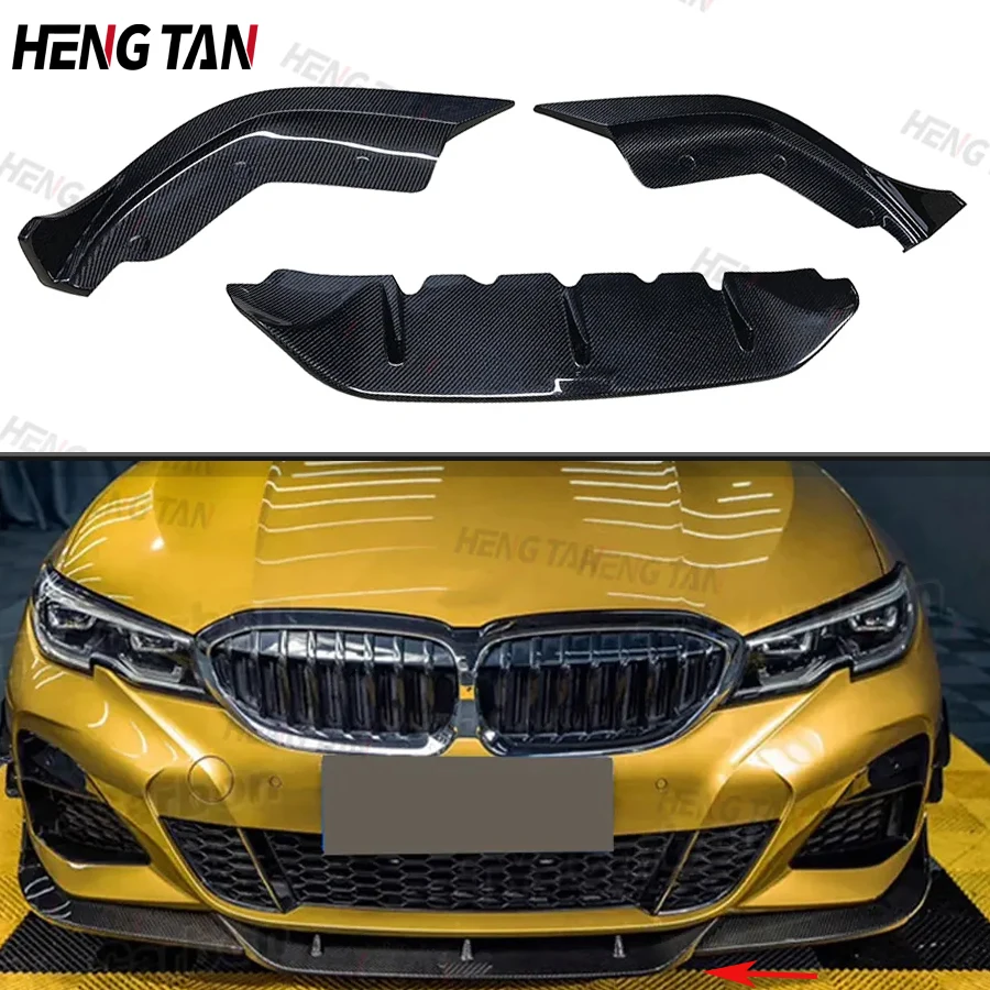 

Carbon Fiber Car Front Bumper Splitter Lip Protector Cover Deflector Lips For BMW G20 G28 2019-2021 Body kit