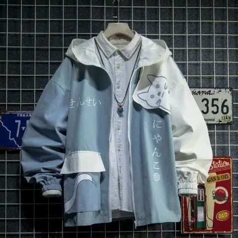 cat blue jacket