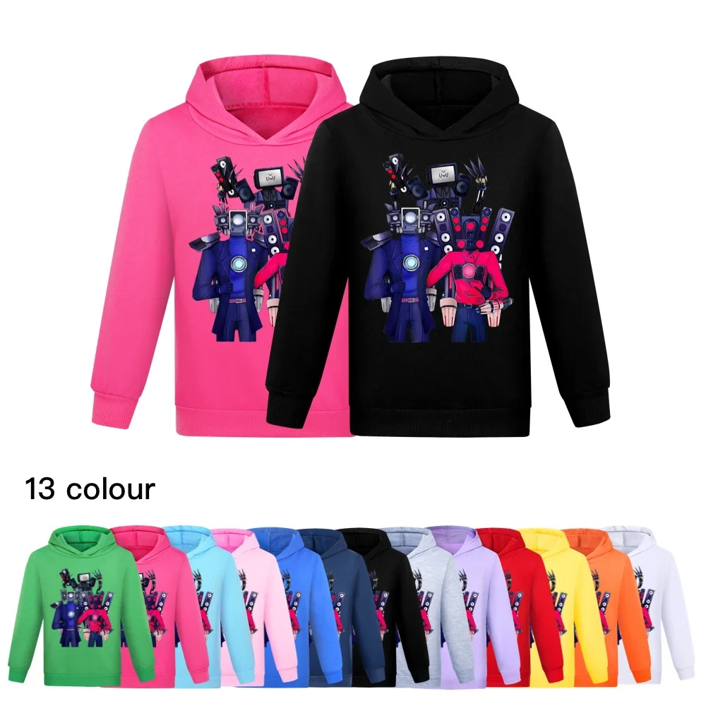 

Skibidi Toilet Kids Clothes Hoodies kids Sweatshirts Long sleeve T-shirt Hoodie Kids/Children Boy/Girls Auturn Winter Hooded2650