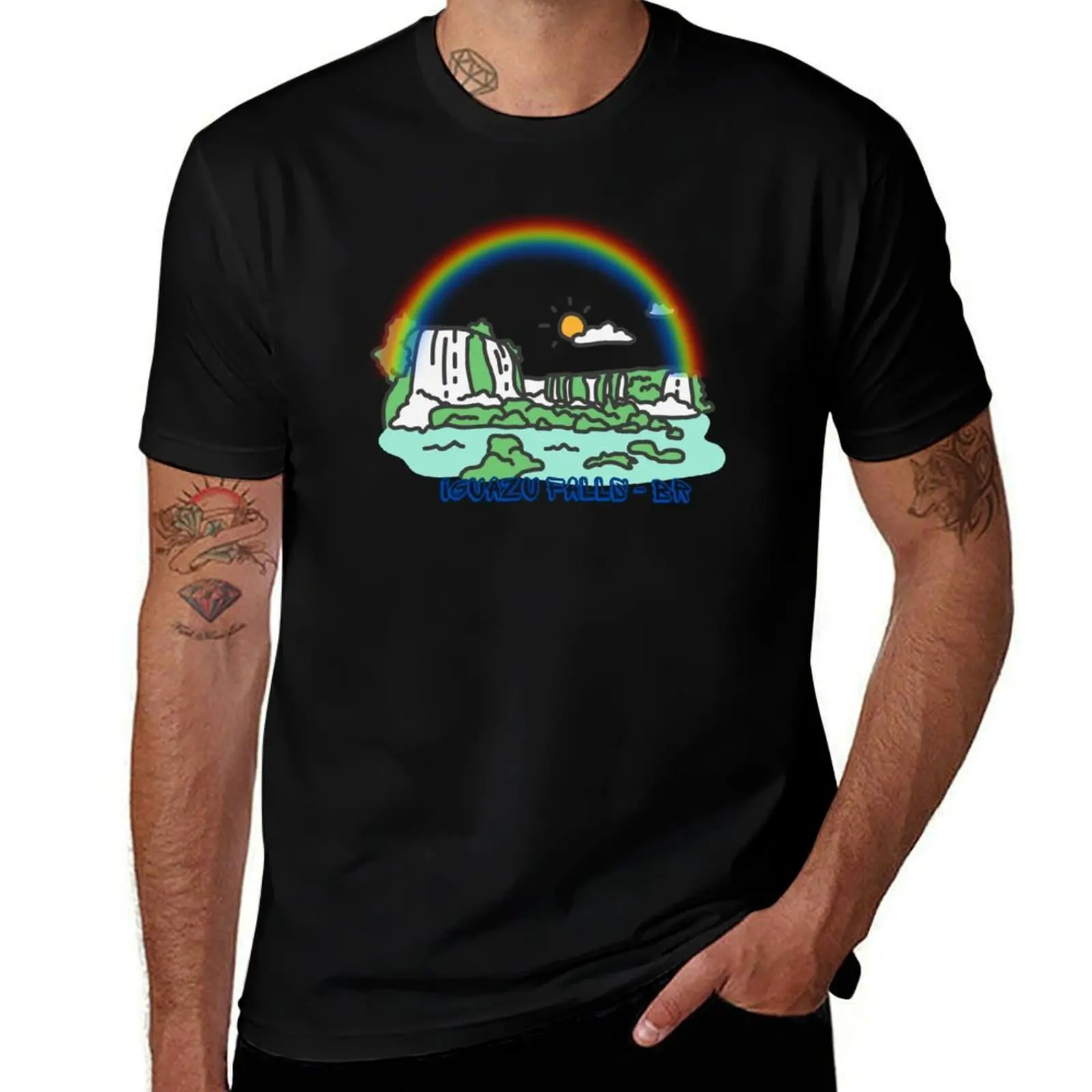 

Iguazu Foz - Iguazu Falls - Brazil T-Shirt t shirts for man graphic vintage anime t shirts for man