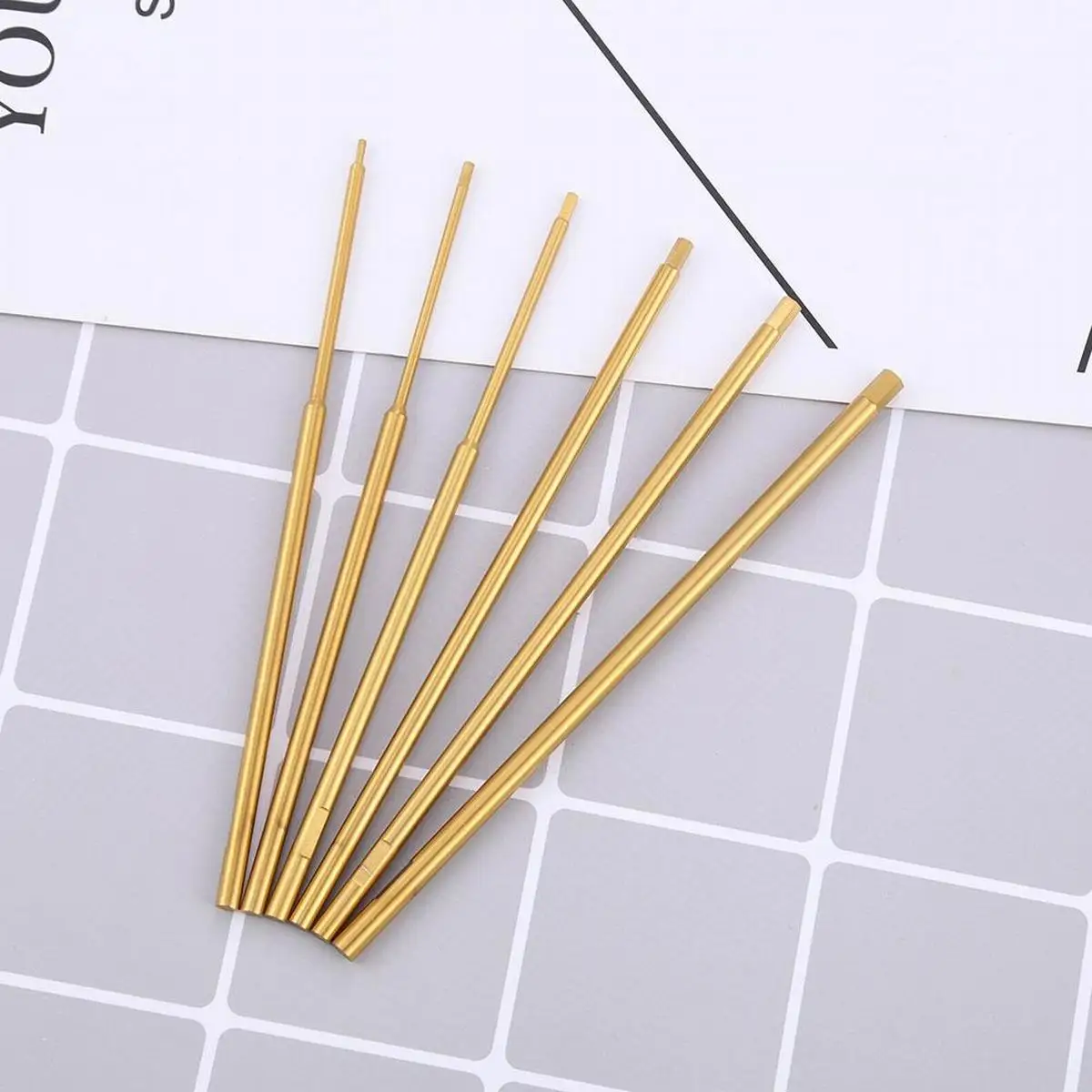 

RC Model Hexagon Screwdriver Replacement Titanium Plating Golden Cutter Head 1.5mm 2mm 2.5mm 3mm DIY Tool Parts Car Drone Tyos