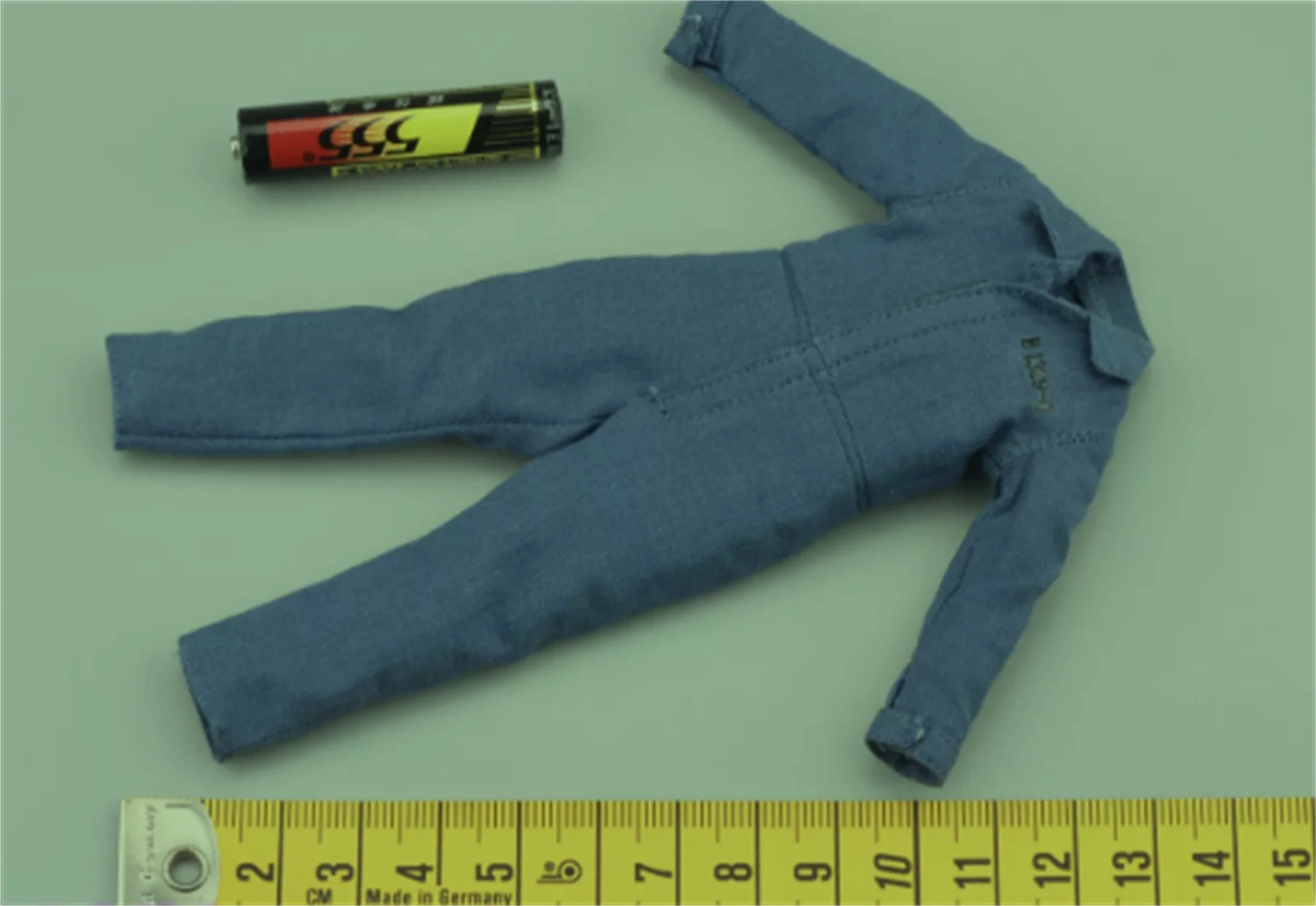 1/12 Scale  BOBTOYS FM-02 Blue jumpsuit model  Male clothing for 6''  body Male Solider Action Figure