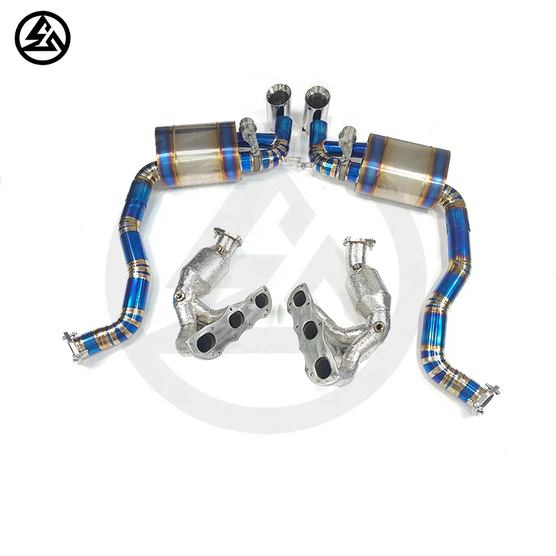CSZ Full Exhausts for Porsche Cayman/Boxster 981/987 Catted Manifold Headers&titanium Exhaust Catback Valved Muffler Axle Back - view 3