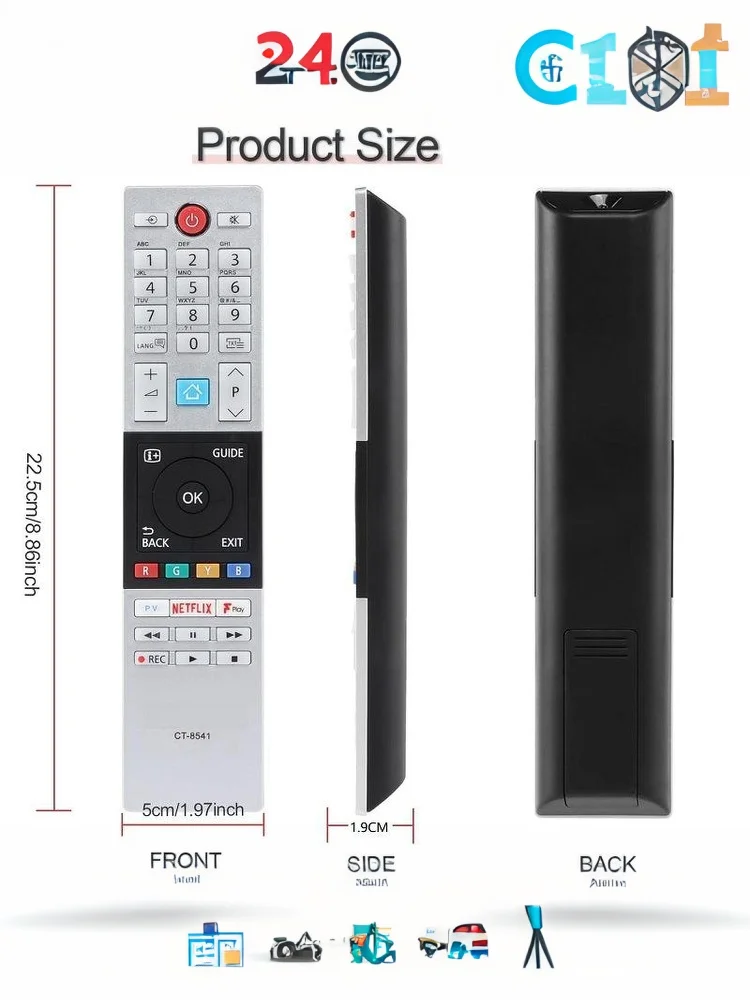 1 قطعة تحكم للتلفزيون 50U6863DB 65U6863DB 24/32/39/40/43/48/49L2863DB 32/39/40/43/49L3863DB التحكم عن بعد CT-8541 #1