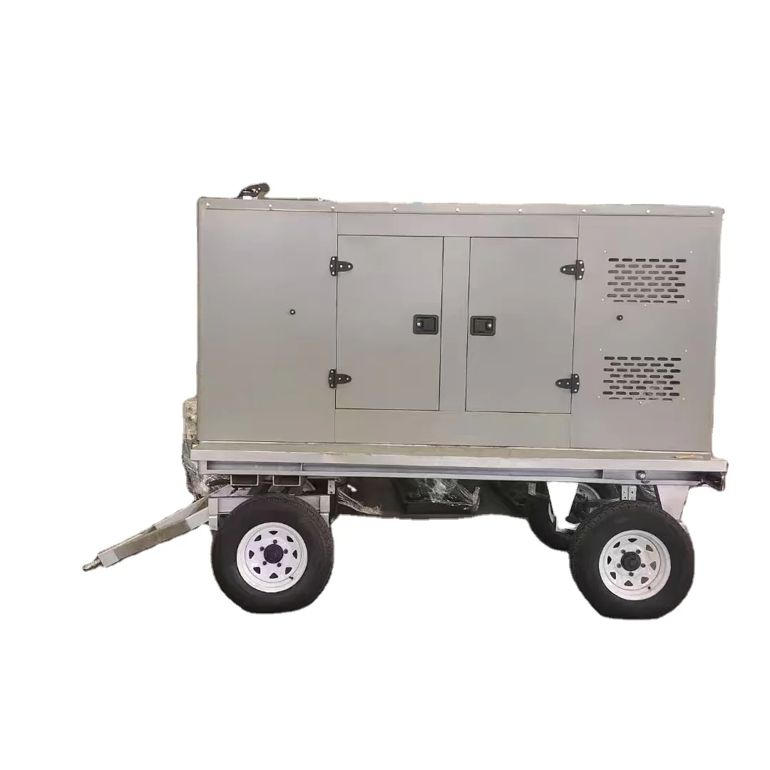 Silent Mobile Diesel Generator 1500rpm Speed Auto & Remote Start Open Frame Type