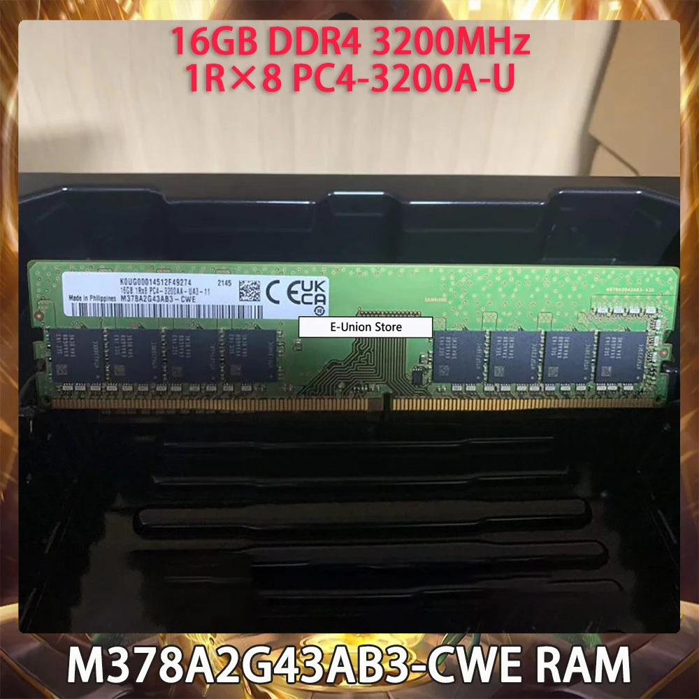 M378A2G43AB3-CWE RAM For Samsung 16GB DDR4 3200MHz 1R×8 PC4-3200A-U Desktop Memory Works Perfectly Fast Ship High Quality