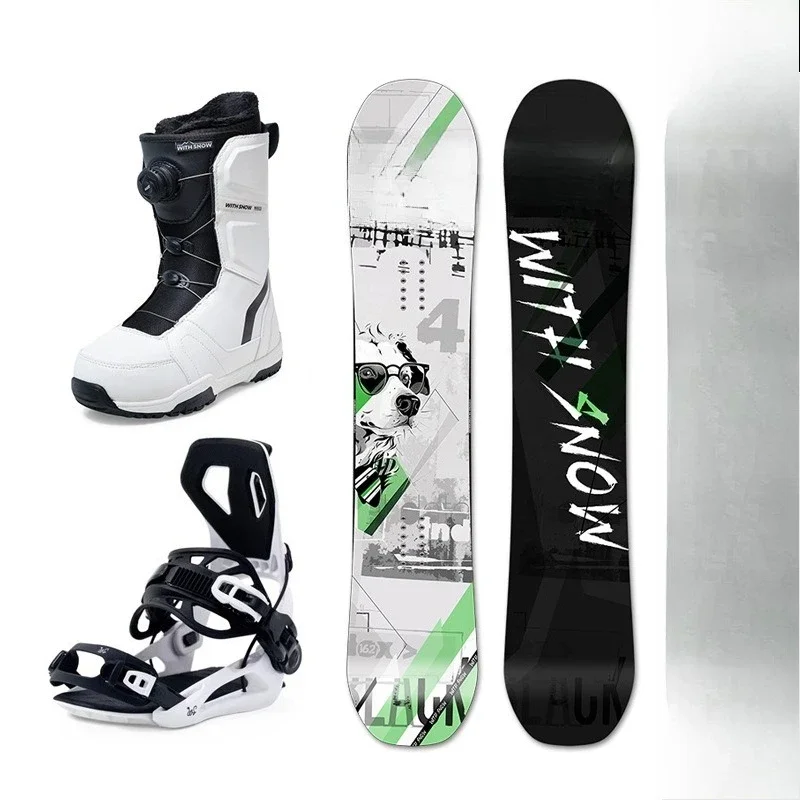 

Single snowboard set full set, adult, fast wear retainer, snowshoe all-round board