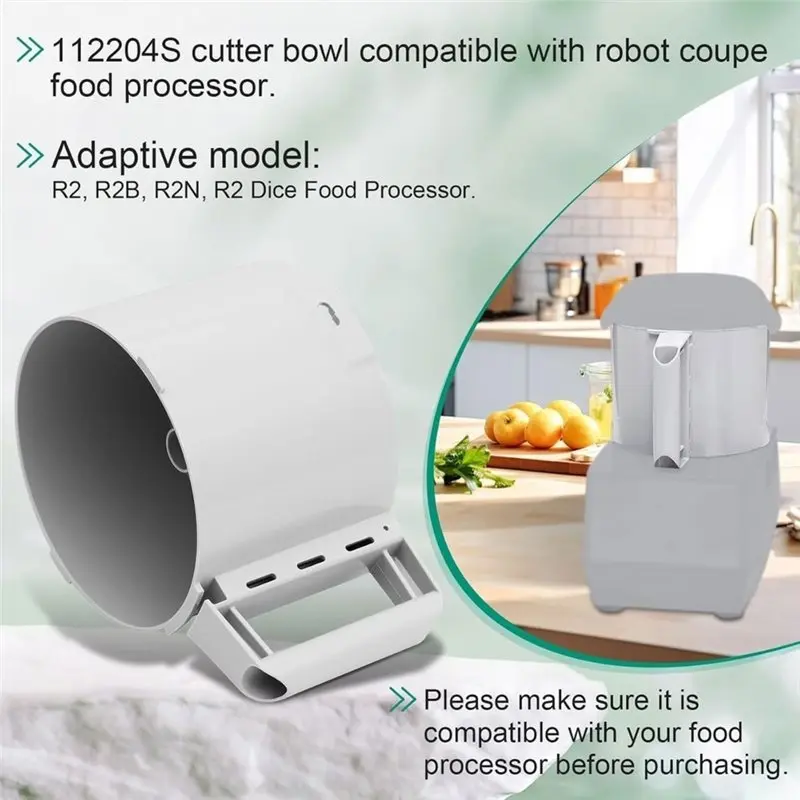 A84G-112204S Cutter Bowl Compatible For Robot Coupe R2, R2B, R2N, R2 Dice Food Processor, 3 Quart Bowl