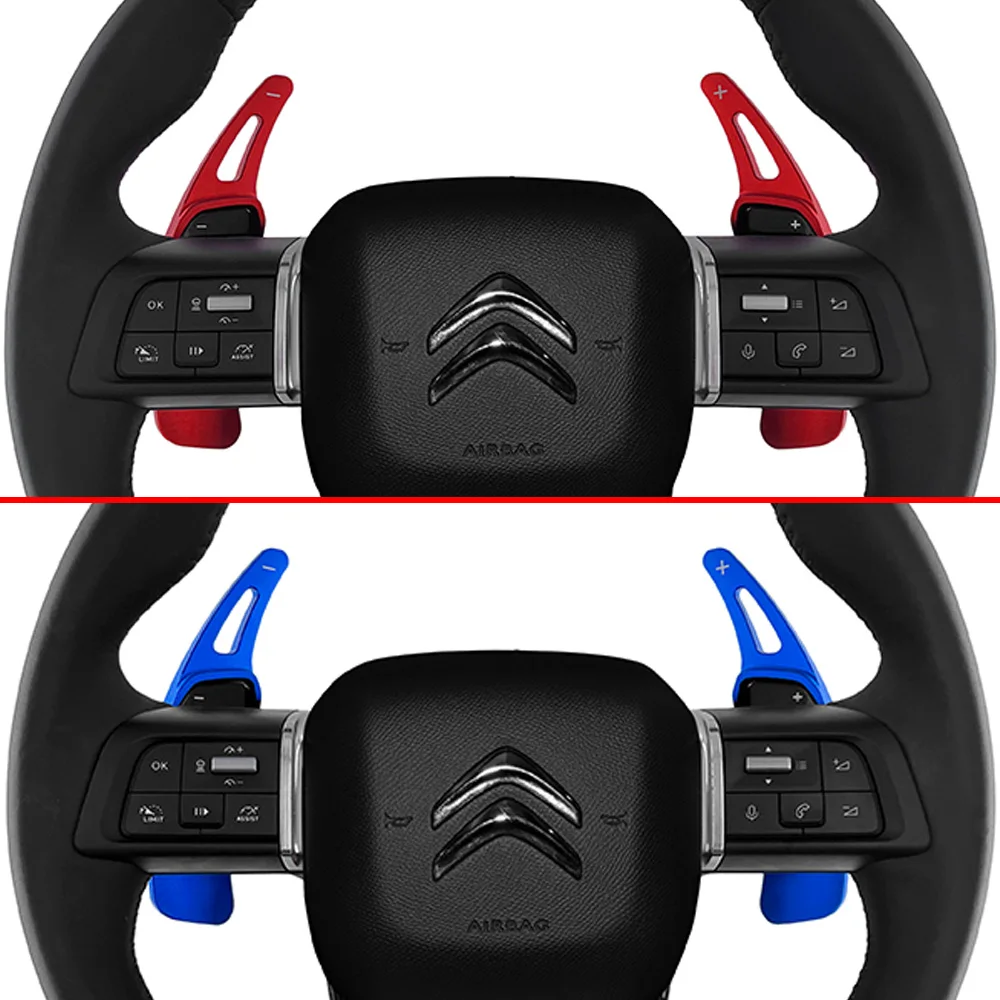 Volante per auto DSG Shift paddle Extension Shifter Stickers per Citroen C5X C4 III C5 X DS4 Hybrid 2021 2022 2023 accessori per auto