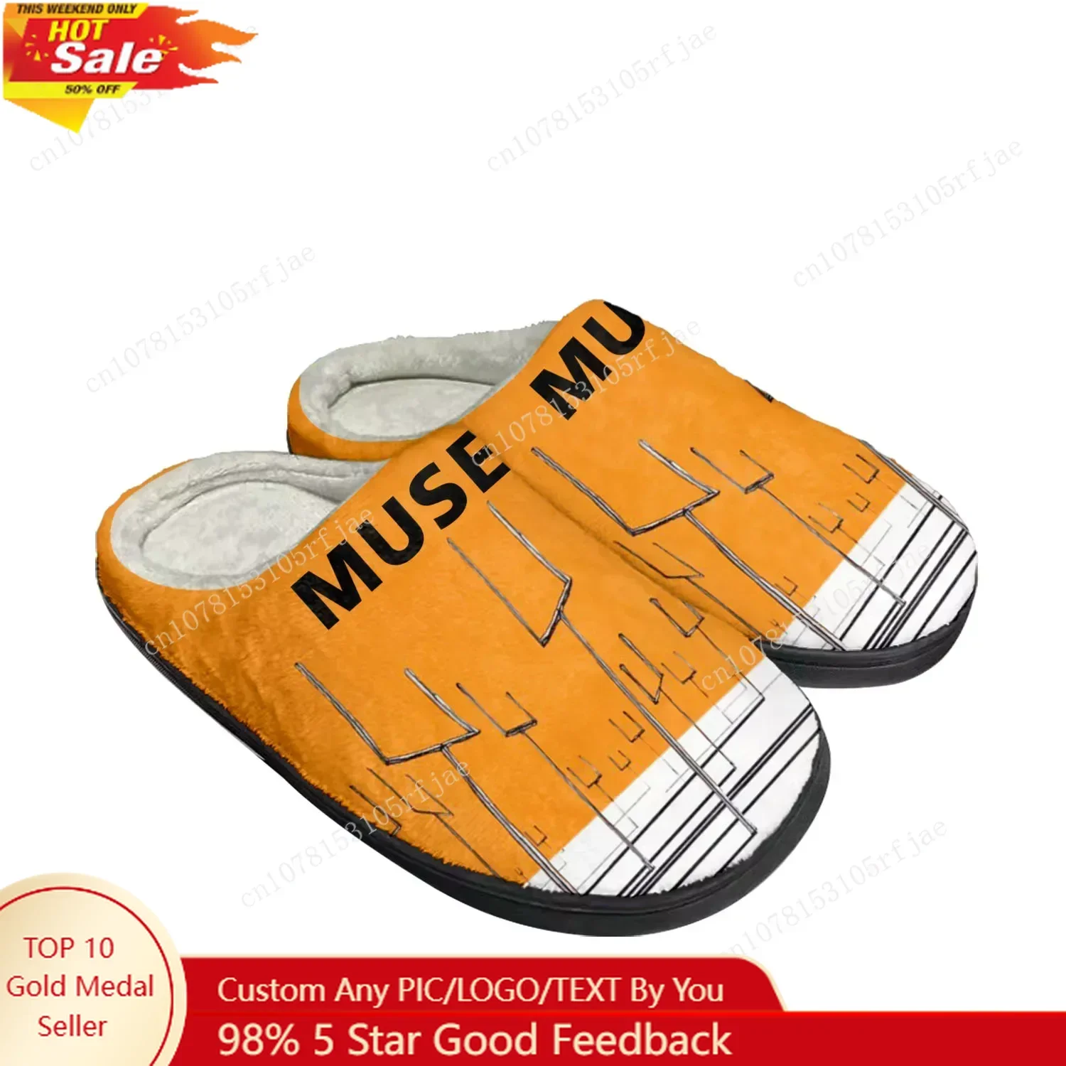 

Muse Rock Band England Pop Home Cotton Custom Slippers Mens Womens Sandals Plush Bedroom Casual Keep Warm Shoe Thermal Slipper