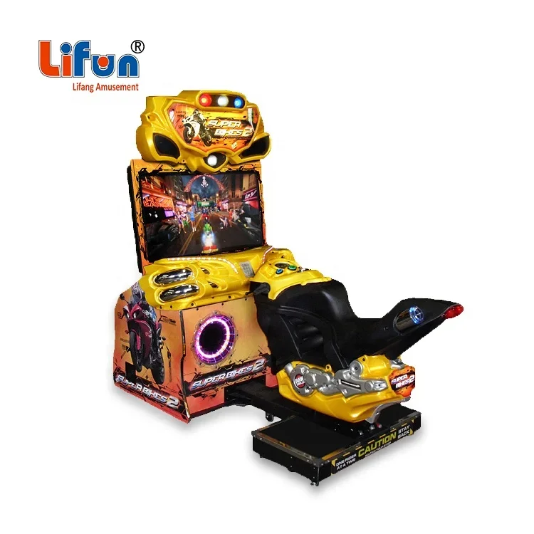 LiFun Cheap Price Coin Operated Arcade Car Race Games Machines FF MOTO Super Bike 2 Racing Game Machine For Sale