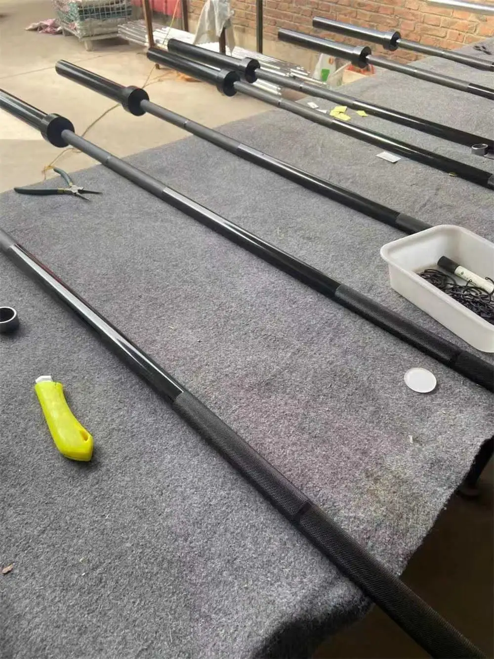 الصلب الكروم الحدائد 6ft 1.8m 15 كجم رفع الطاقة Deadlift القرفصاء مقعد الحديد بار