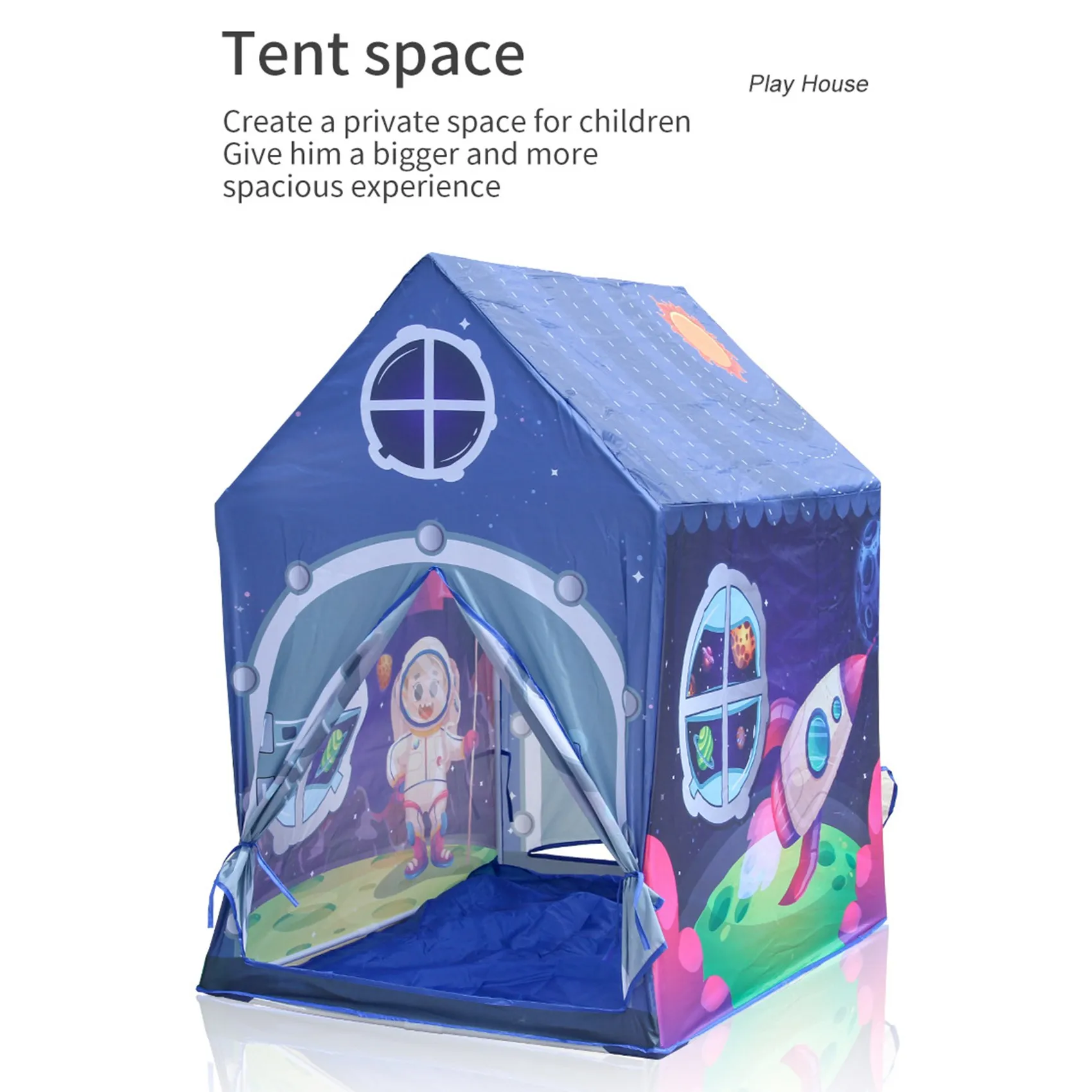 Tenda dobrável portátil para crianças, tenda espacial de RPG para menino, piscina Ball Pit, brinquedo A, tema de interior e exterior