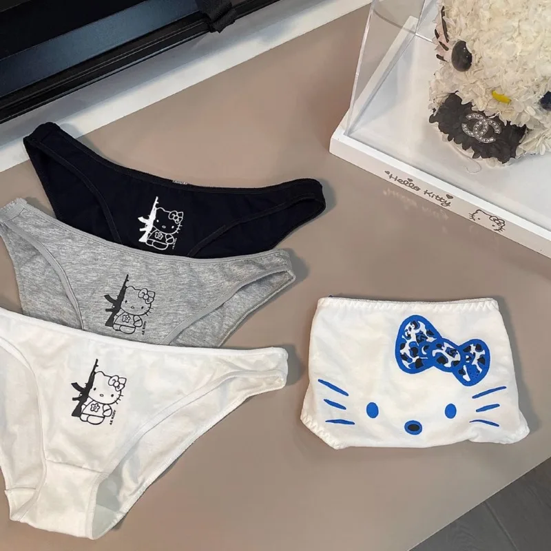 

Hello Kitty Underwear Cotton Women Thin Comfortable Hip Lifting Cartoon Triangle Underwear Women Accessories Performance Dress