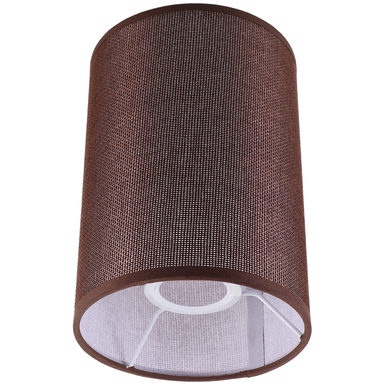 

Round Lampshade E27 Bulb Linen Iron Material Bedroom Room Decor Modern Style Floor Lamp Cover Replacement