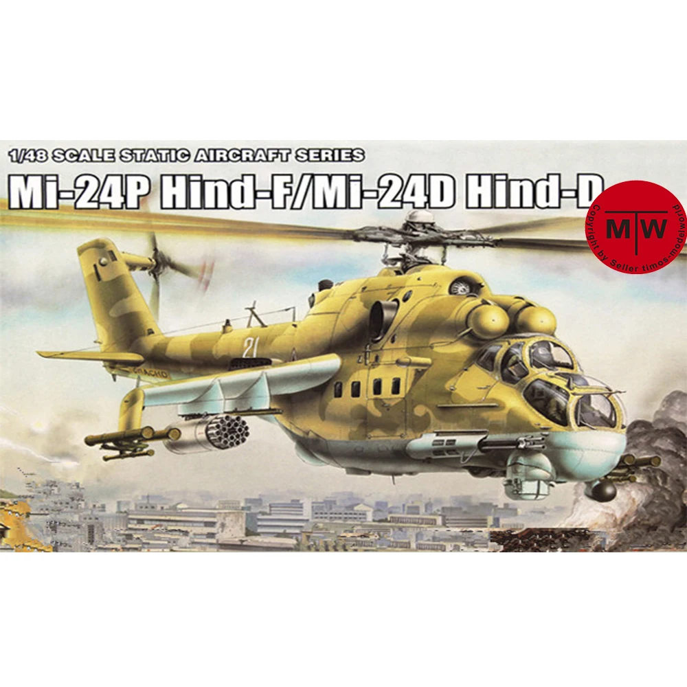 

MiniHobby 80311 1/48 Scale Mi-24P Hind-F/Mi-24D Hind-D Helicopter Plastic Aircraft Assembly Model Kits