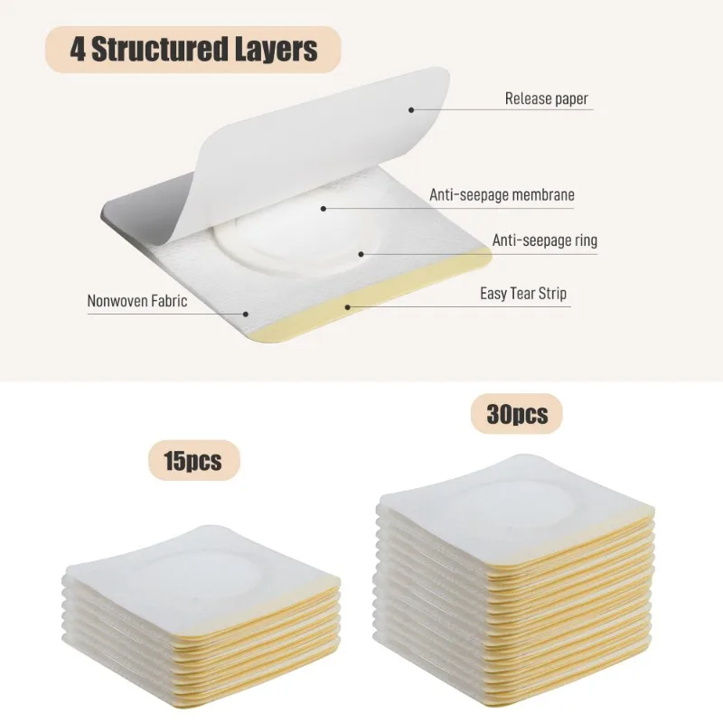 A27U Upgraded High Absorption 150Pcs Disposable Castor Oil Belly Button Patch Self-Adhesive Leak-Proof Pack Wrap