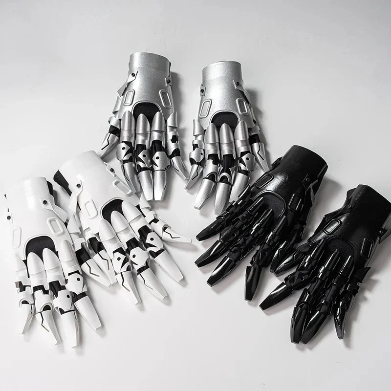 

Mechanical Science Fiction Gloves Toys Adult Unisex Cyberpunk Cosplay LED Night Gloves Halloween Party Game Roleplay Props Gift