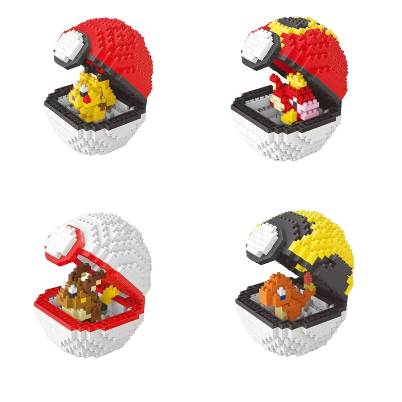 20 styles blocs de construction assemblage Anime Picachu Zecora Charizard poupée Blastoise Bulbasaur Gengar briques figurines jouet pour enfant cadeau