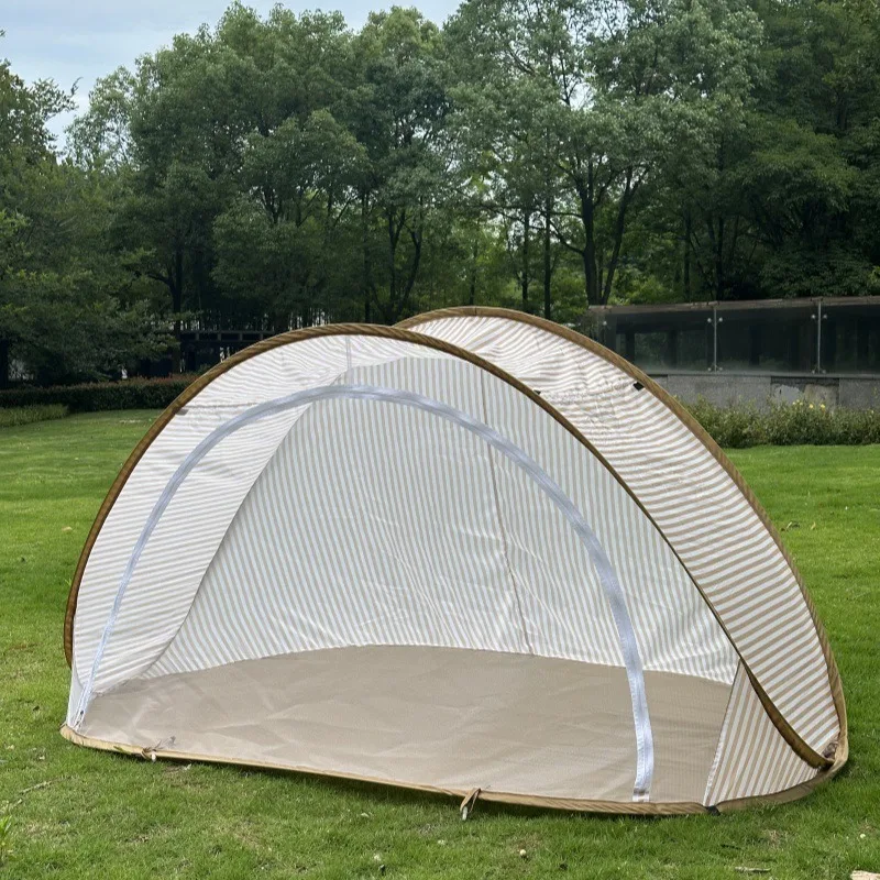 

Удобная быстрораскладная детская палатка с защитой от комаров для кемпинга на открытом воздухе, не требует сборки, обеспечивает затенение и защиту от солнца на пляже.