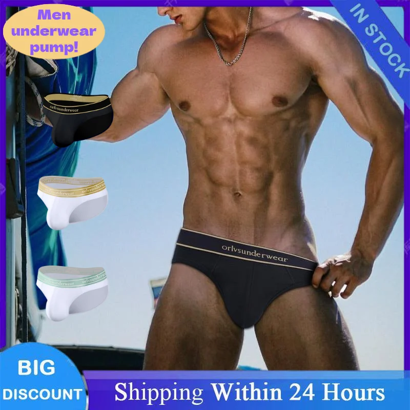 

Men's Sexy Briefs Soft Breathable Cotton Underwears Male Cross Strap Underpants High Waist Male Bikini Gay Panties Lingerie