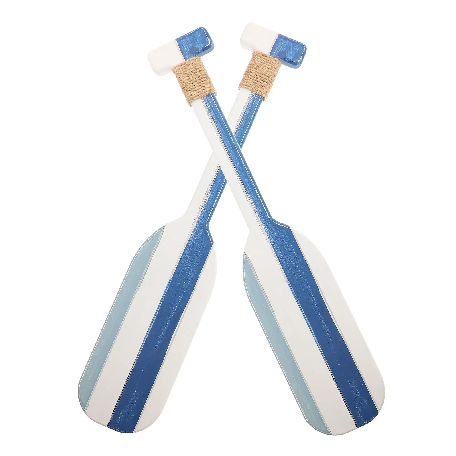 

2 Pcs Decorative Wall Decoration Paddle The House Wooden Oar Sculpture Hanging Pendant Gift