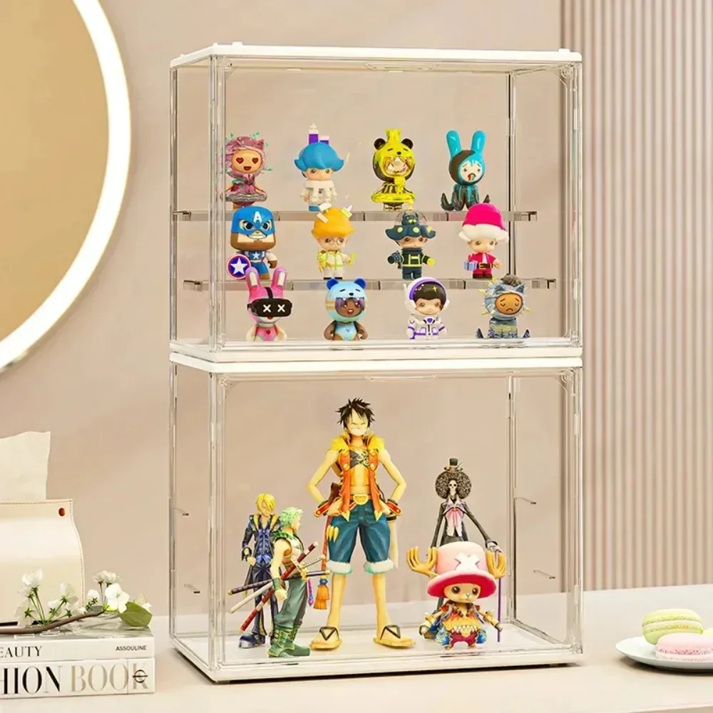 Acrylvitrine für Sammelfiguren und Blindbox-Spielzeug 2025, transparenter Ausstellungsständer für LEGO und Bubblegum Pop Mart
