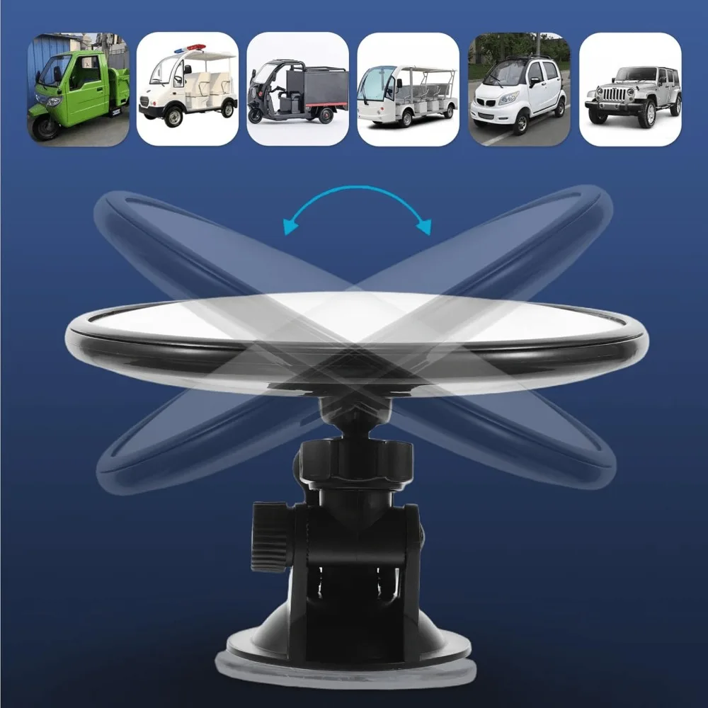 For Windshield Infant Car Seats Clear Reflection 360-Degree Rotatable Adjustable Car Rearview Mirror Wide View Safety Mirror