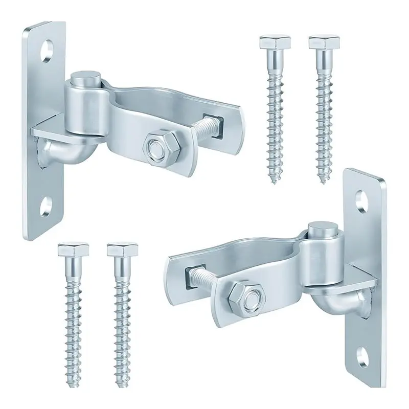 TKOH-Set Of 2 Heavy-Duty For Farm/Garden Gates And Pet Enclosure Wall-Mounted Hinge Units Mounting Screws Included
