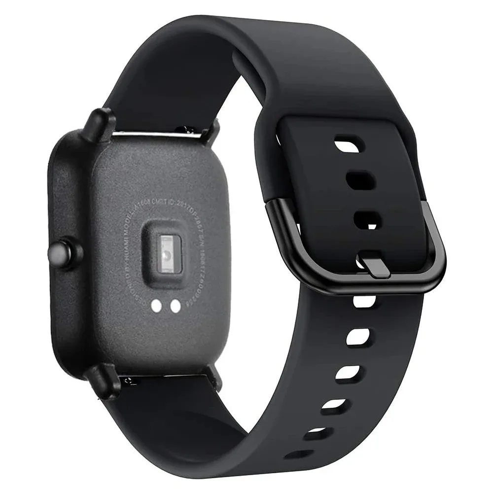 20mm 22mm Soft Silicone Watch Band for Amazfit GTR/Stratos/Huawe Watch 5 4 GT7-6-5 46mm Wristband for Amazfit Bip/Acitve 3 2 Max