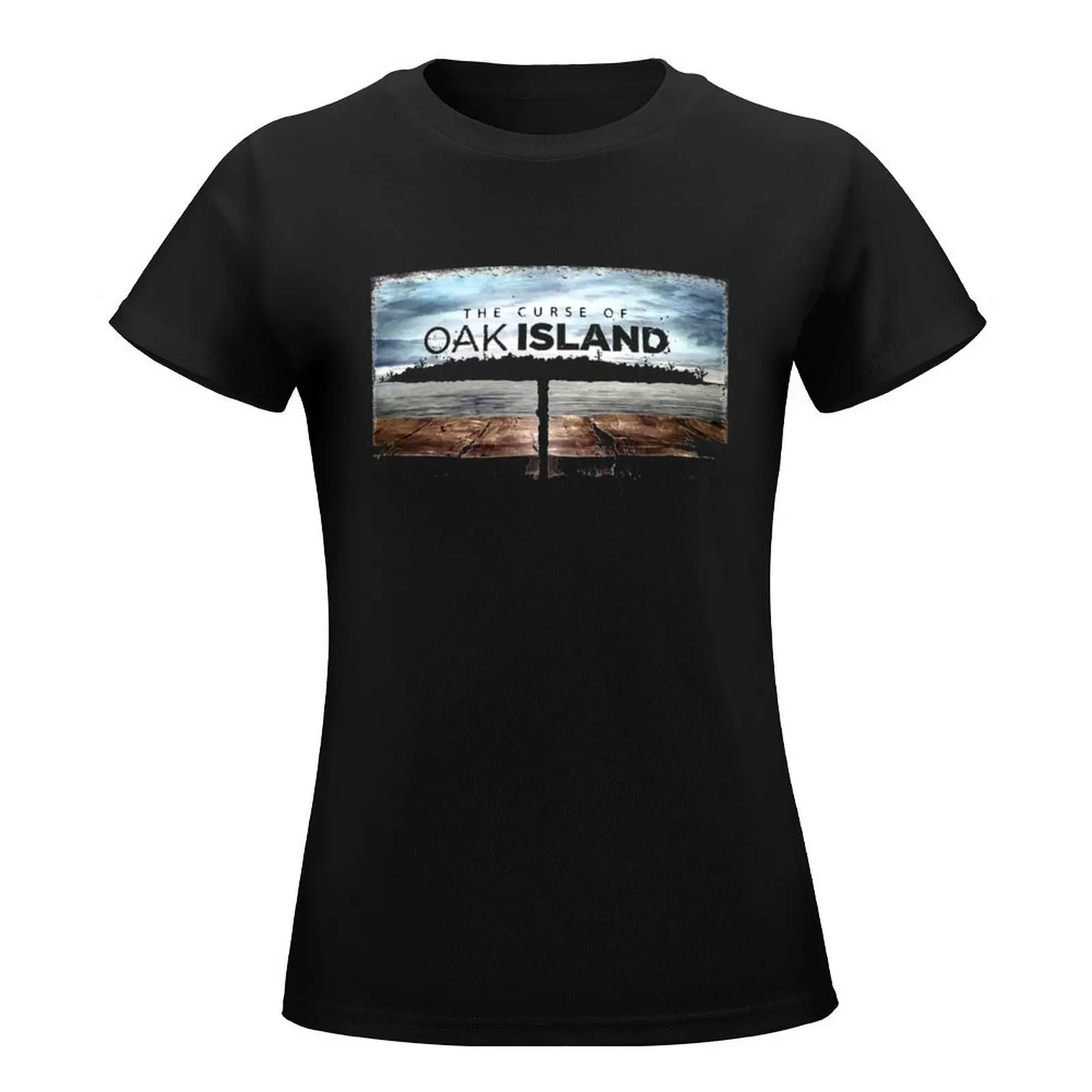 oak island series T-Shirt lady clothes anime blacks t-shirt dress for Women graphic