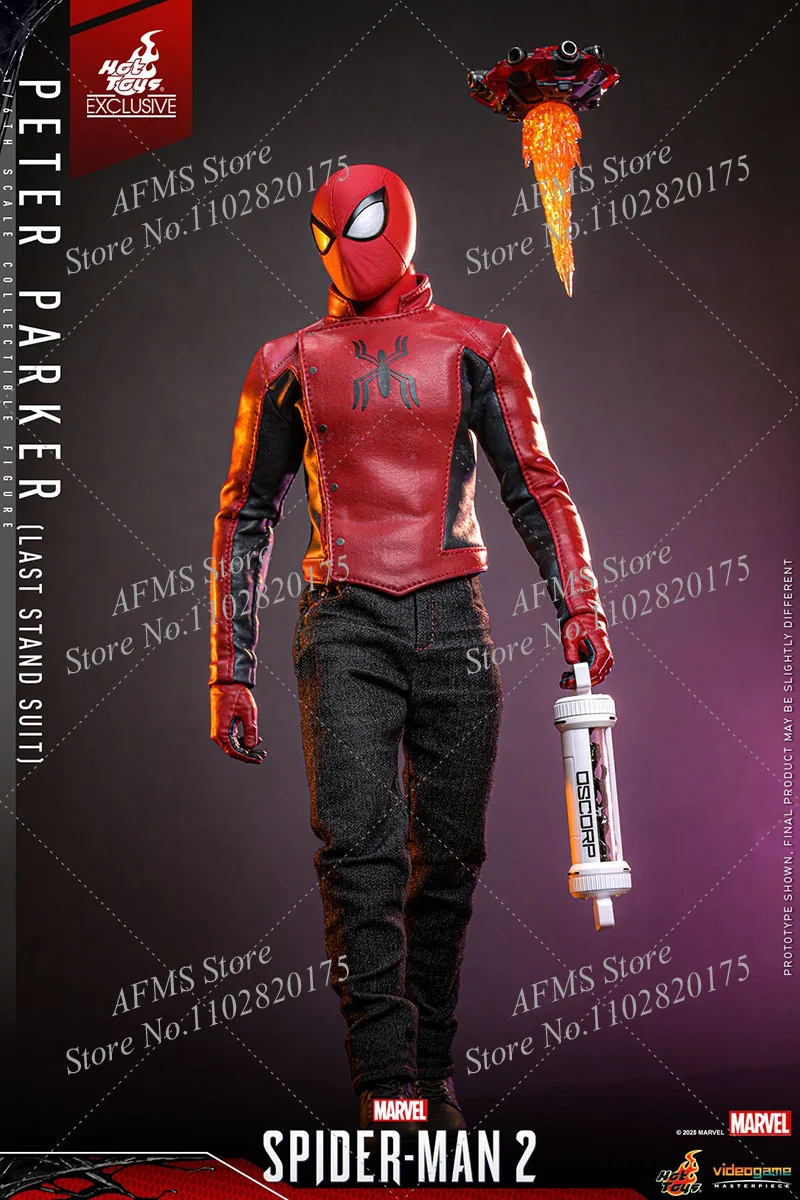 Juguetes calientes VGM71 figura coleccionable a escala 1/6 Spider-Man 2 Peter Parker versión dañada por batalla figura de acción de soldado de hombres de 12 pulgadas