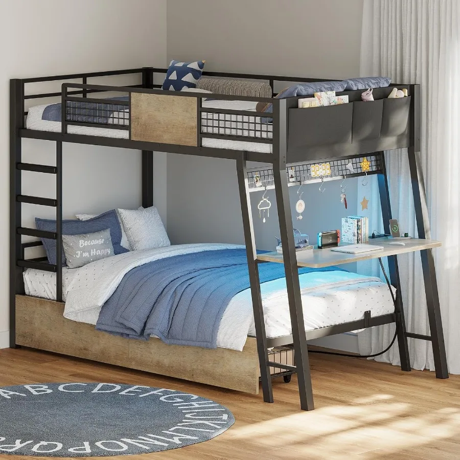 Bunk Bed With Desk …