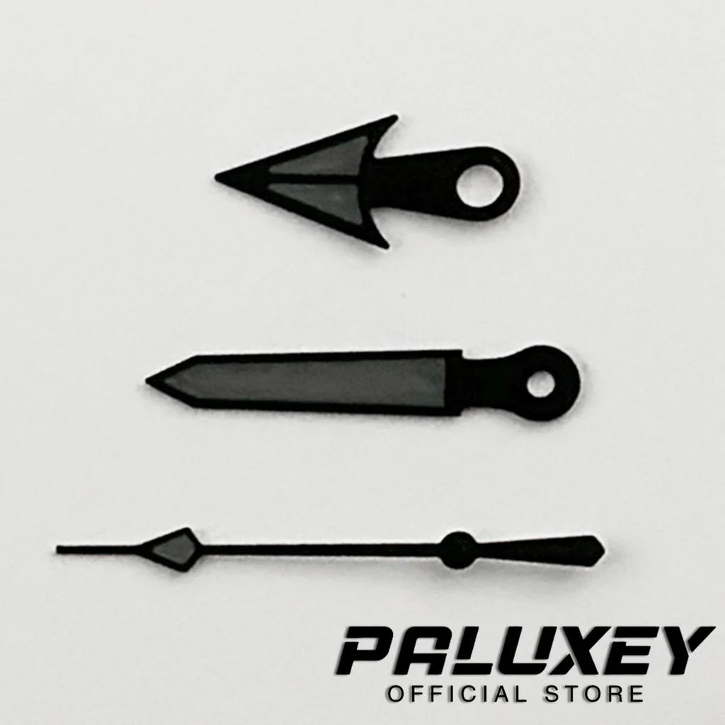 Black Gray C3 Green Luminous Hand 007 009 Case Hands NH36 Hands SKX Watch Hands For NH35 4R35 7S Movement Men Watch Case Parts