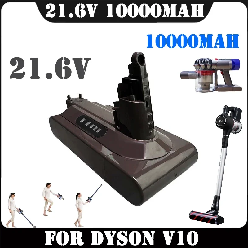 

12800mAh High-capacity V10 Type Replacement Battery for Dyson Absolute Cord-Free Vacuum Handheld Vacuum Cleaner