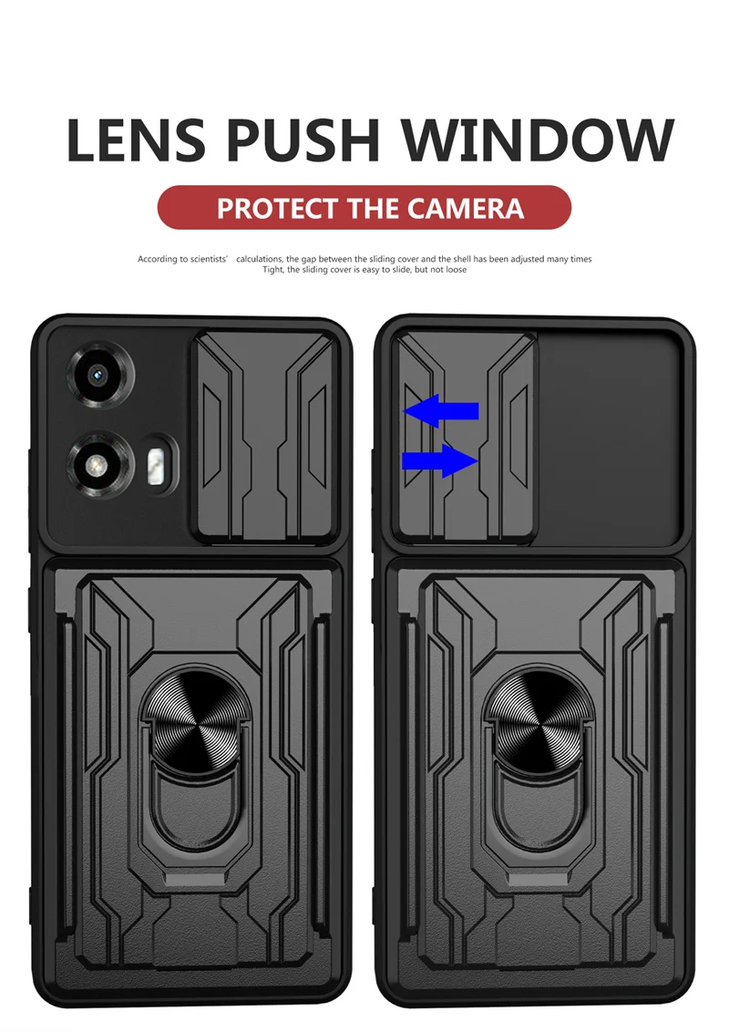 Stoßfeste Rüstung Slide Objektiv Fall Für Motorola Moto Edge 60 Fusion 50 Pro Neo E22 G04 G04s G24 G54 G84 G85 Karte Slot Halter Abdeckung – Detail 12