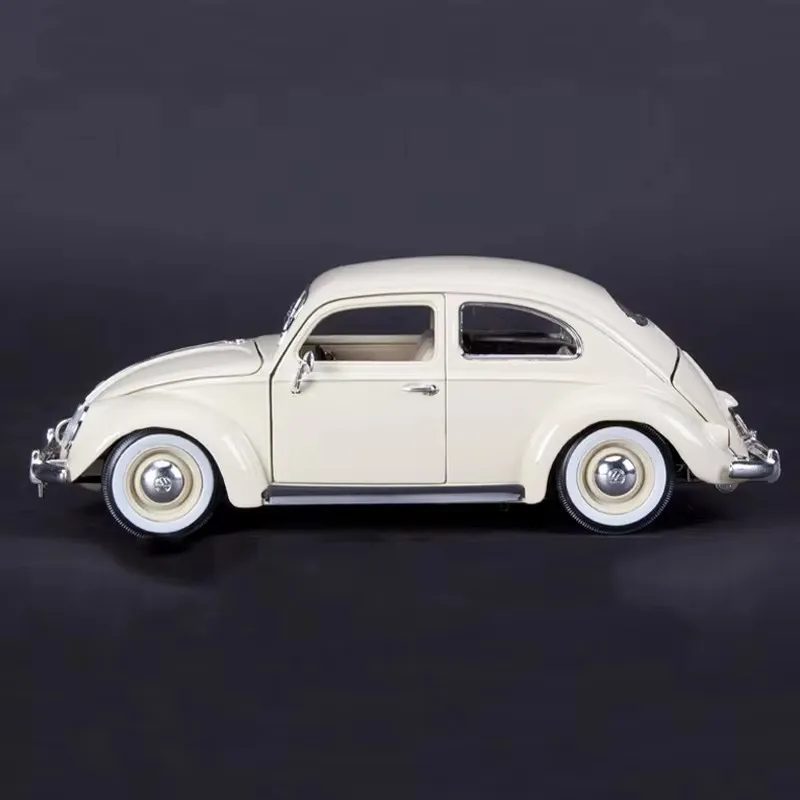 In Stock Bburago 1:18 1955 Volkswagen Kafer-Beetle Alloy Miniature Diecast Model Volkswagen Beetle Vehicle Toys Christmas Gift