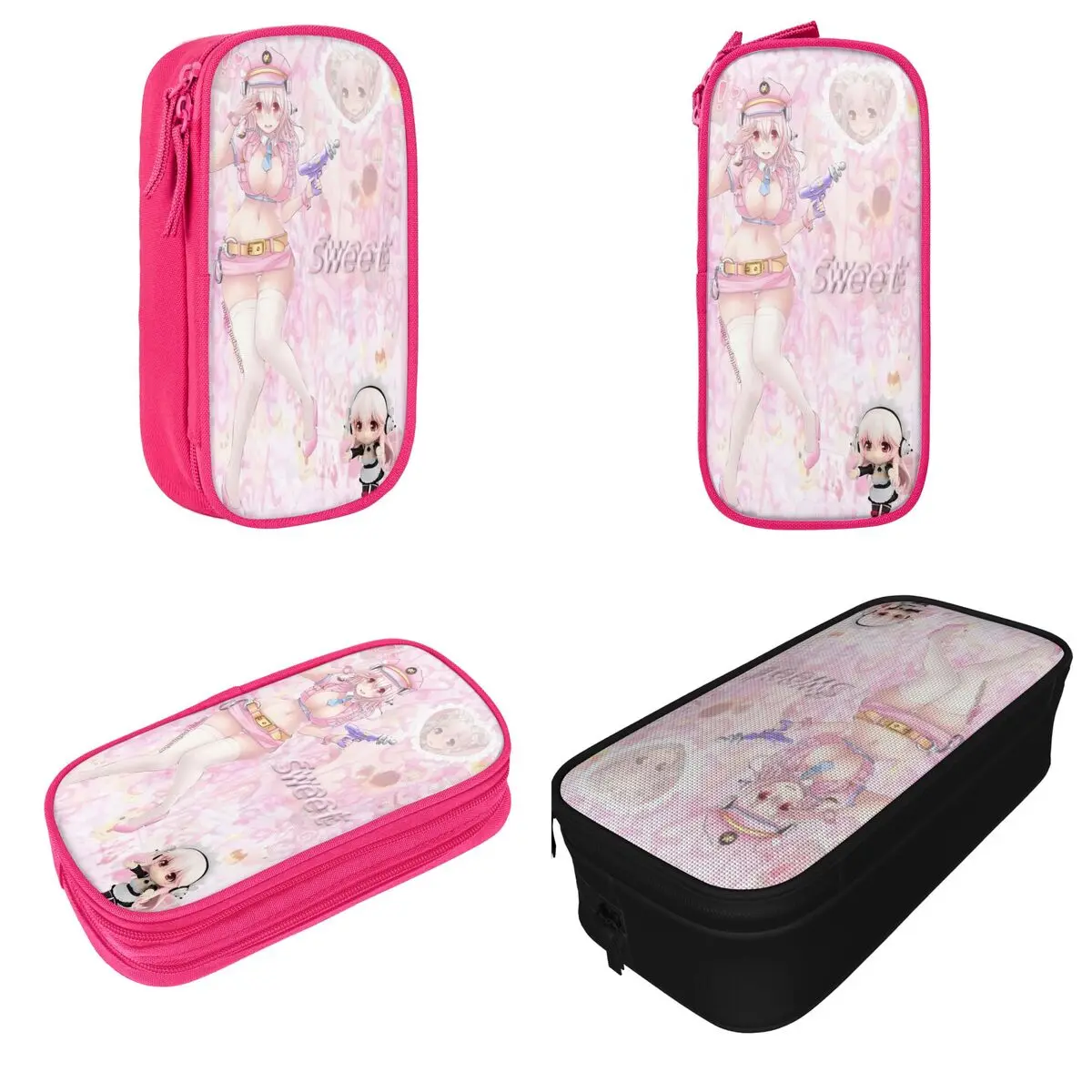 حافظات أقلام رصاص Super Sonicos، حقائب أقلام رصاص عصرية للطلاب، حقيبة تخزين كبيرة للطلاب، حقيبة أقلام رصاص هدية للمدرسة