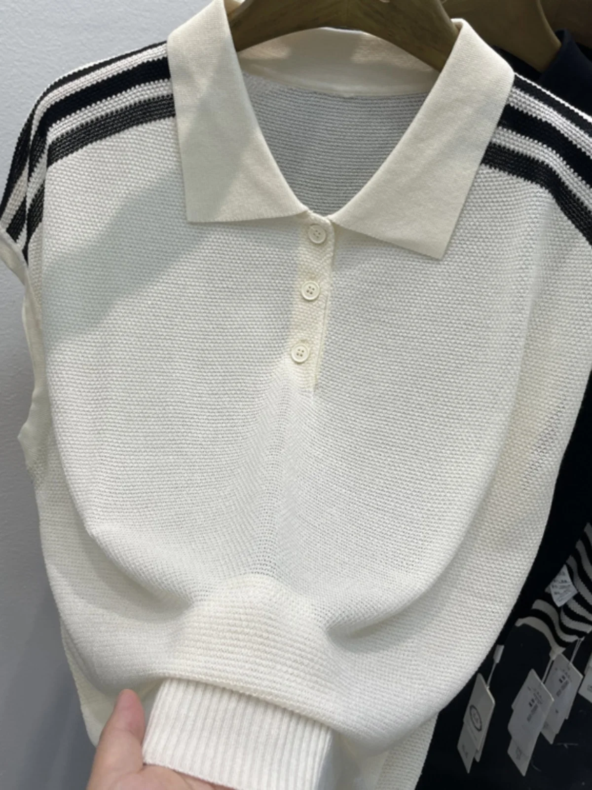 

Strongly Recommended Guangzhou High Quali Summer New Collar Ice Silk ort Sve Men's T-irt Faionable Svel...