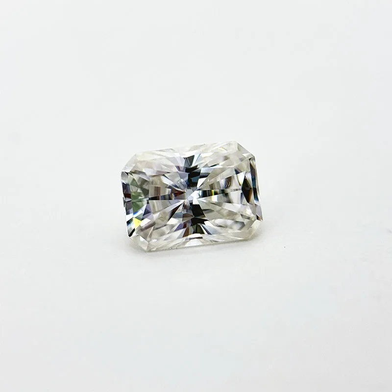 Moissanite Stone Wholesale Radiant Cut D Color VVS1 Pass Diamond Tester for Jewelry Making Materials with Certificate