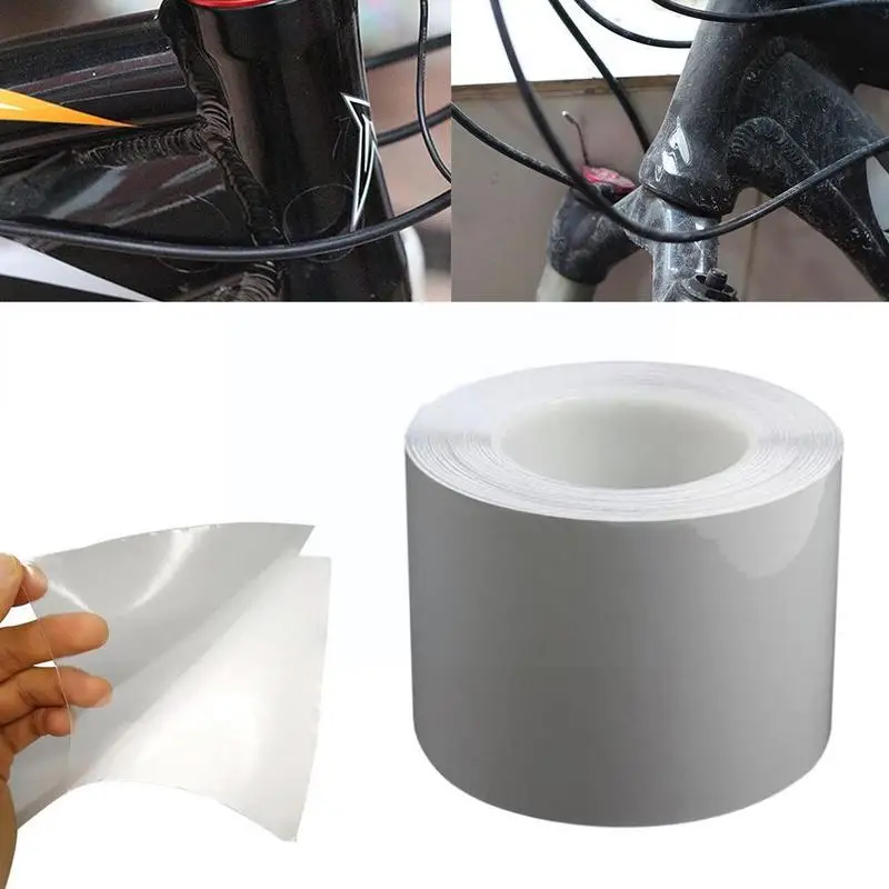 1m Bike Frame Protection Stickers Tape Transparent Tape Bicycle Frame Tools Mtb Clear Protector Film Outdoor Wear E3O9