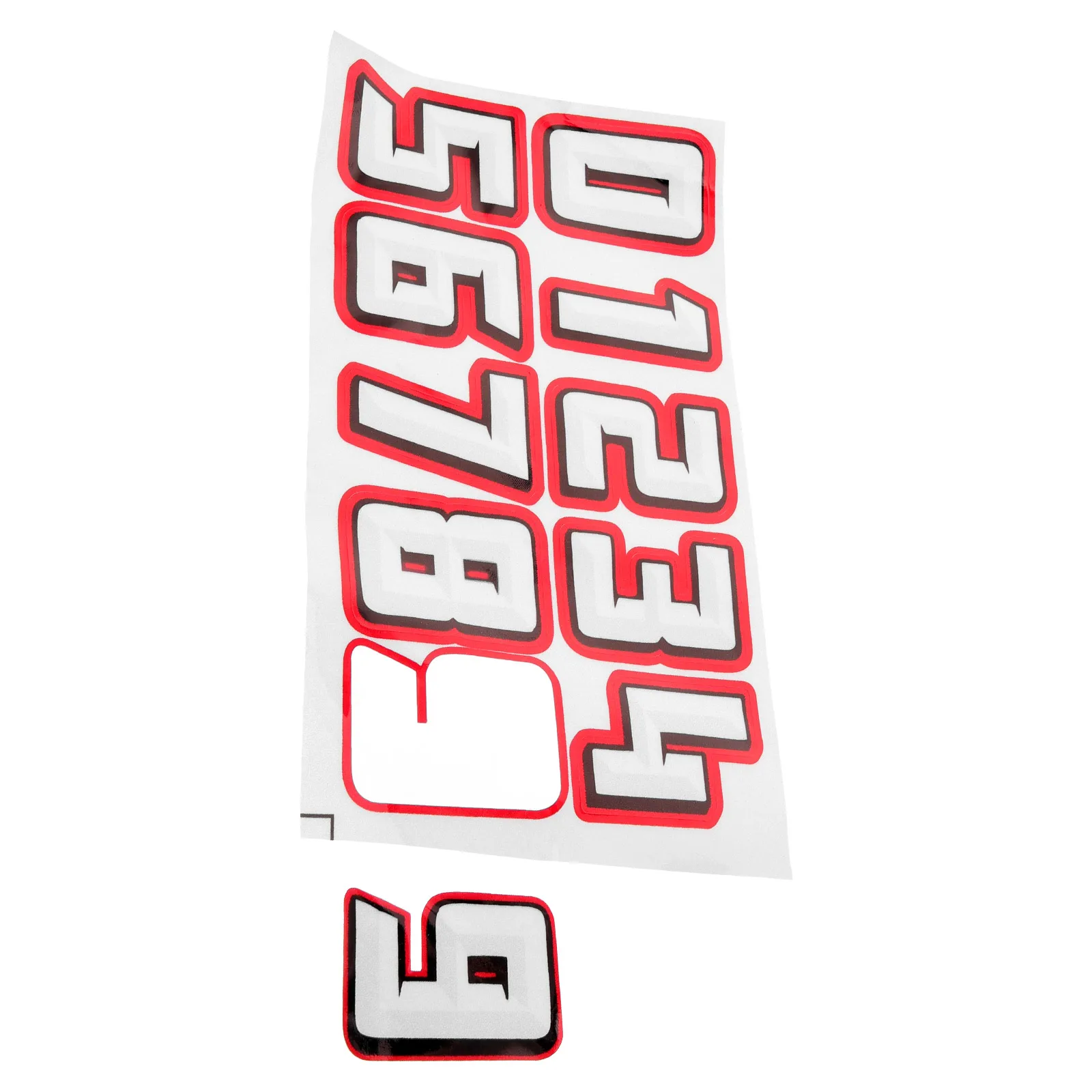 

10Pcs Multifunctional Decals Number Stickers for Football Baseball Equipment Thick Firm Stickers for Motivation
