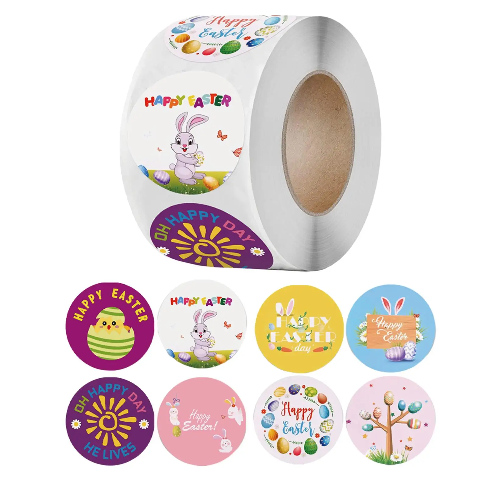 Пасхальные наклейки на конверты, 3,8 см, шт.