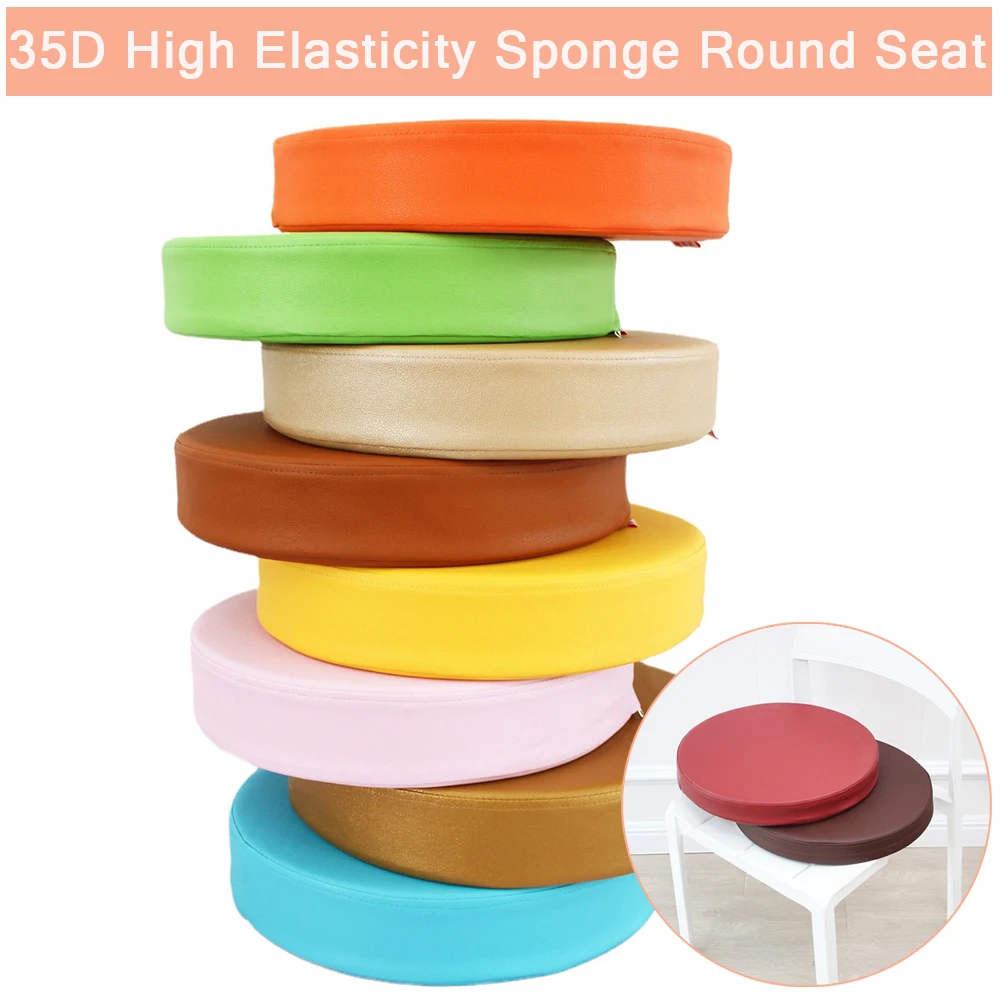 Leather Round Cushion Thicken Soft Upholstered Cushion Meditation Waterproof Floor Cushion Reading 방석 cojines Exteriores Jardín