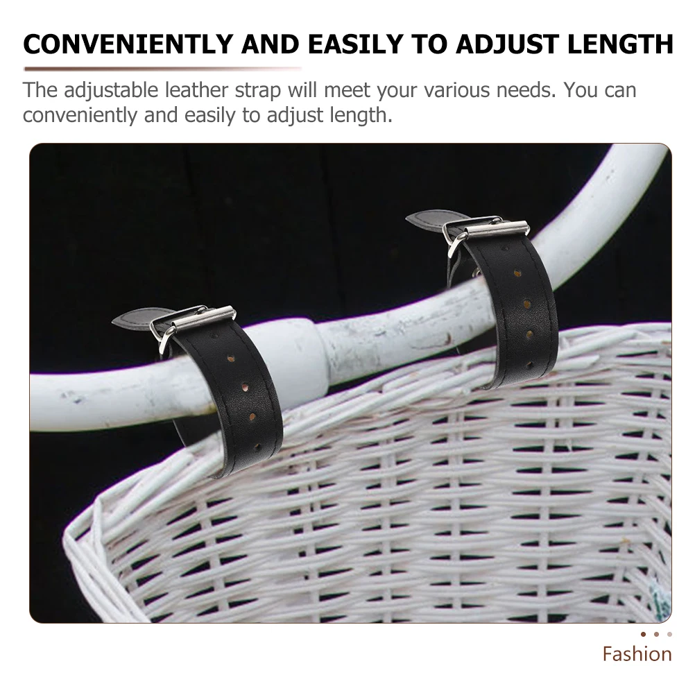 

2 Pairs Straps for Bike Basket Bicycle Front Belt Accessories Bikes