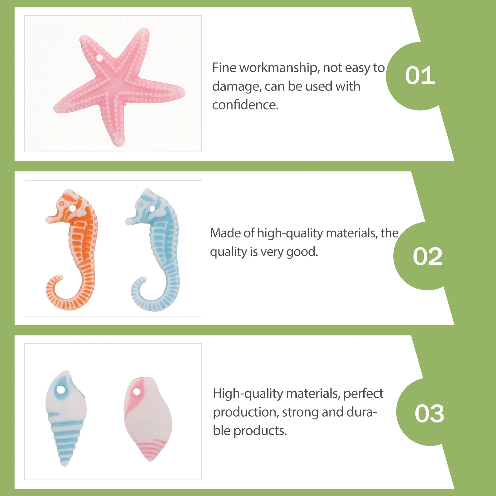 

100 pcs Marine Animals Ornament Resin Micro Landscape Adornment Garden Decor For Fish Tank Balcony Yard Premium Creative