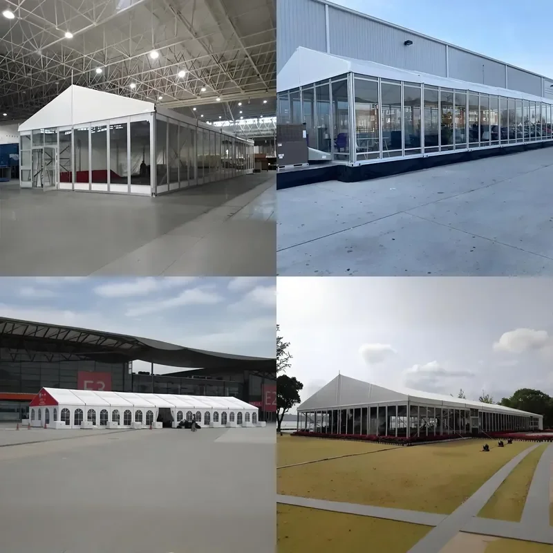 for Large Outdoor Exhibition Wedding Tent Event 300 People Aluminum Frame Trade Show Tent