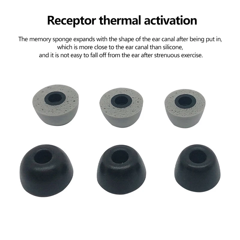 1Pair Memory Foam Sleeve Earbuds Ear Earphone Earcaps For  Galaxy Buds2 Pro Bluetooth Headset In-Ear Caps Covers Earbuds Eartips